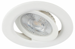 Светильник светодиодный встраиваемый ЭРА KL LED 25A-5 4K WH SET 10 круглый поворотный белый 5Вт 4000К набор 10 шт