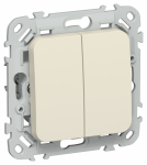 FLITE Выключ. 2-кл. кноп. 10А ВС12-2-0-ФлСл сл IEK