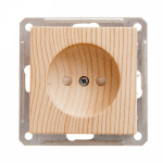 Розетка 1гн без З/К шторки с/у сосна механизм 16А W59 Systeme Electric  (1/10)