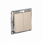 Выключатель 2кл прох с/у песочный AtlasDesign Systeme Electric (1/20)