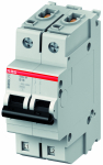 Автоматический выключатель (автомат) 2-полюсный (2P) 4А хар. C 10кА ABB S400