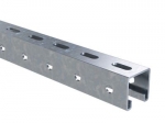 С-профиль 1200x41x41 сталь светло-серый оцинкованное перфорация: с 3-х сторон DKC