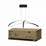 Светильник светодиодный ESTETIKA DALI-FX-90BL 90Вт 230В 3000-6500K 920х245x230мм 1.2м трос ДУ черный IN HOME