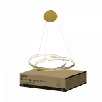 Светильник светодиодный ESTETIKA DALI-HL-90GL 90Вт 230В 3000-6500K 500х500x120мм 1.2м трос ДУ золото IN HOME