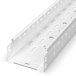 Лоток перфорированный Стандарт 150х80х3000 (0,7 мм) RAL 9003 (6 м/уп) Промрукав Лоток перфорированный Стандарт 150х80х3000 (0,7 мм) RAL 9003 (6 м/уп) Промрукав