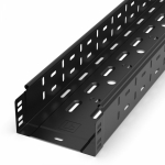 Лоток перфорированный Стандарт 150х80х3000 (0,7 мм) RAL 9005 (6 м/уп) Промрукав Лоток перфорированный Стандарт 150х80х3000 (0,7 мм) RAL 9005 (6 м/уп) Промрукав