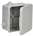 Коробка расп. КМ 100х100х50мм о/к IP54 4 вв. (7035) GENERICA Коробка расп. КМ 100х100х50мм о/к IP54 4 вв. (7035) GENERICA