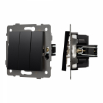 Механизм выключателя трехклавишный непроходной SWT-MK03-PL-BK-V (250V, 10A) (Arlight, -) Механизм выключателя трехклавишный непроходной SWT-MK03-PL-BK-V (250V, 10A) (Arlight, -)