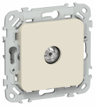 Розетка 1гн ТВ оконечная с/у сливочный механизм РТВм-1-1-1-ФлСл FLITE IEK (1/100)