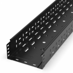 Лоток перфорированный Стандарт 200х100х3000 (0,8 мм) RAL 9005 (6 м/уп) Промрукав Лоток перфорированный Стандарт 200х100х3000 (0,8 мм) RAL 9005 (6 м/уп) Промрукав