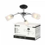 Светильник потолочный под лампу AURA NEST-3E27-CH 3хЕ27 матовый плафон хромированный корпус IN HOME Светильник потолочный под лампу AURA NEST-3E27-CH 3хЕ27 матовый плафон хромированный корпус IN HOME