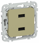 FLITE Роз. USB AA 2,1А РЮ-2-ФлО ол. IEK