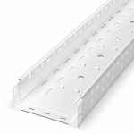 Лоток перфорированный Стандарт 200х80х3000 (0,8 мм) RAL 9003 (6 м/уп) Промрукав Лоток перфорированный Стандарт 200х80х3000 (0,8 мм) RAL 9003 (6 м/уп) Промрукав