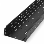 Лоток перфорированный Стандарт 200х80х3000 (0,8 мм) RAL 9005 (6 м/уп) Промрукав Лоток перфорированный Стандарт 200х80х3000 (0,8 мм) RAL 9005 (6 м/уп) Промрукав