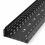 Лоток перфорированный Стандарт 300х100х3000 (0,8 мм) RAL 9005 (6 м/уп) Промрукав Лоток перфорированный Стандарт 300х100х3000 (0,8 мм) RAL 9005 (6 м/уп) Промрукав