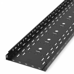 Лоток перфорированный Стандарт 300х50х3000 (0,8 мм) RAL 9005 (12 м/уп) Промрукав Лоток перфорированный Стандарт 300х50х3000 (0,8 мм) RAL 9005 (12 м/уп) Промрукав