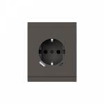 Розетка SETE 1-ая с/з с/у з/ш 16А с USB A+C быстрой зарядки 5В/3А графит IP20/IP44 KRANZ