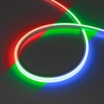 Лента герметичная WAVE-TOP-PU-H120-10x10mm 24V RGB (10 W/m, IP68, 5m, wire x2) (Arlight, Вывод боковой, 3 года)