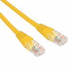 Патч-корд U/UTP REXANT категория 5e, RJ45-RJ45, неэкранированный, 26AWG, LSZH, желтый, 2 м