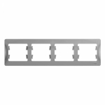 Рамка 4гн алюминий Glossa Systeme Electric  (1/15)