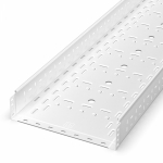 Лоток перфорированный Стандарт 400х100х3000 (1,0 мм) RAL 9003 (6 м/уп) Промрукав Лоток перфорированный Стандарт 400х100х3000 (1,0 мм) RAL 9003 (6 м/уп) Промрукав