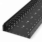 Лоток перфорированный Стандарт 400х100х3000 (1,0 мм) RAL 9005 (6 м/уп) Промрукав Лоток перфорированный Стандарт 400х100х3000 (1,0 мм) RAL 9005 (6 м/уп) Промрукав