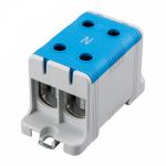 Клемма вводная силовая КВС 16-95мм² 2-рядная синяя распределительная REXANT