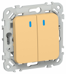 FLITE Выключ. 2-кл. кноп. с инд. 10А ВС12-2-1-ФлЗ зол. IEK FLITE Выключ. 2-кл. кноп. с инд. 10А ВС12-2-1-ФлЗ зол. IEK