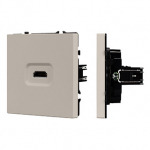 Механизм HDMI розетки SCT-NOBE-MHD1-SFPL-CA (Arlight, Кашемир) Механизм HDMI розетки SCT-NOBE-MHD1-SFPL-CA (Arlight, Кашемир)