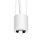 Светодиодный светильник VARTON DL-02 Tube подвесной 125х135 мм 18 Вт 4000 K 35° RAL9010 белый матовый диммируемый по протоколу DALI