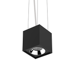 Светодиодный светильник VARTON DL-02 Cube подвесной 100х110 мм 12 Вт 3000 K 35° RAL9005 черный муар