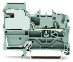 1-проводные распределительные клеммы с размыкателем 2,5 мм Push-in CAGE CLAMP® 2,50 mm серые TOPJOB® S 2002-7111