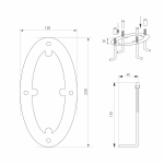 Светильник LGD-MUSE-BOLL-H2000-18W Warm3000 (DG, 328 deg, 230V) (Arlight, IP65 Металл, 3 года)