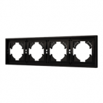 Рамка пластиковая FRM-TENDO-PL-4-BK (Arlight, Черный) Рамка пластиковая FRM-TENDO-PL-4-BK (Arlight, Черный)
