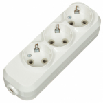 Колодка К3-3100 с/з 3 розетки 16А 250В белая PLEXUP Колодка К3-3100 с/з 3 розетки 16А 250В белая PLEXUP