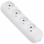 Колодка К4-2000 б/з 4 розетки 10А 250В белая PLEXUP Колодка К4-2000 б/з 4 розетки 10А 250В белая PLEXUP