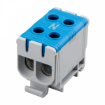 Клемма вводная силовая КВС 6-50мм² 2-рядная синяя распределительная REXANT