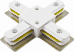 Коннектор для шинопровода X-образный накладной/подвесной PTR CX-WH бел. JazzWay 5010888