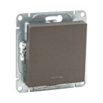 Механизм выключателя, одноклавишный, с подсветкой, мокко Эпика EKF