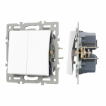 Механизм выключателя двухклавишный проходной SWT-MKP2-PL-WH (250V, 16A) (Arlight, -) Механизм выключателя двухклавишный проходной SWT-MKP2-PL-WH (250V, 16A) (Arlight, -)