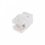 Модуль Keystone Jack RJ-45(8P8C), UTP неэкранированный, CAT 5e, тип 180 градусов, белый REXANT PRO