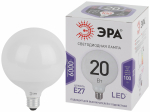 LED G125-20W-6000K-E27 ЭРА (диод, шар декор, 20Вт, холод, E27) (20/240)