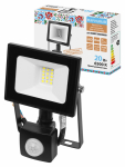 Прожектор СДО-05-020-ИКД (ИК датчик) 20 Вт, 1600 лм, 6500 К, 220-240 В, IP44, черный, Народный Прожектор СДО-05-020-ИКД (ИК датчик) 20 Вт, 1600 лм, 6500 К, 220-240 В, IP44, черный, Народный