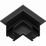 MGN TRACK/R accessory horizontal corner BK MGN TRACK/R accessory horizontal corner BK
