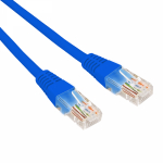 Патч-корд U/UTP REXANT категория 5e, RJ45-RJ45, неэкранированный, 26AWG, LSZH, синий, 5 м