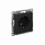 Розетка 1гн с З/К шторки с/у карбон механизм 16А AtlasDesign Systeme Electric (1/5)