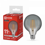 Лампа светодиодная LED-GL95-deco smoky 11Вт 230В E27 4000K 920Лм дымчатая IN HOME