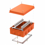 Коробка огнестойкая для о/п 40-0330-FR2.5-28 Е15-Е120 RAL2004 260х175х90 (7 шт/кор) Промрукав