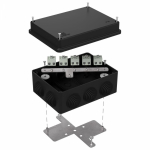 Коробка огнестойкая для о/п 40-0310-FR1.5-10 Е15-Е120 RAL9005 150х110х70 (6 шт/кор) Промрукав