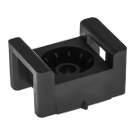 Площадка под стяжку для прямого монтажа 22x16мм, черная (100 шт/уп) REXANT